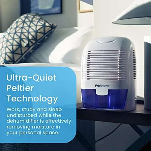 Another view of the Pro Breeze Electric Mini Dehumidifier, 2200 Cubic Feet (250 sq