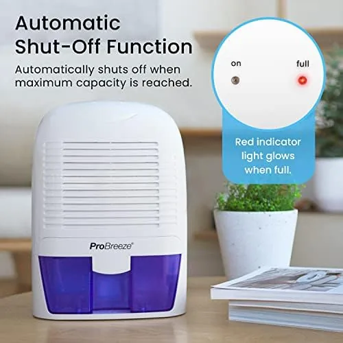 The Pro Breeze Electric Mini Dehumidifier, 2200 Cubic Feet (250 sq compared in context