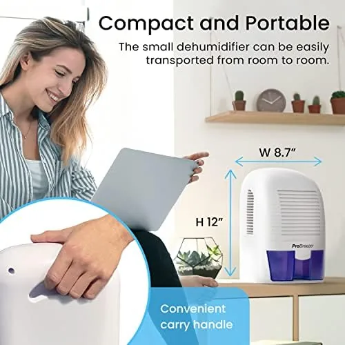 Testing the Pro Breeze Electric Mini Dehumidifier, 2200 Cubic Feet (250 sq over two weeks