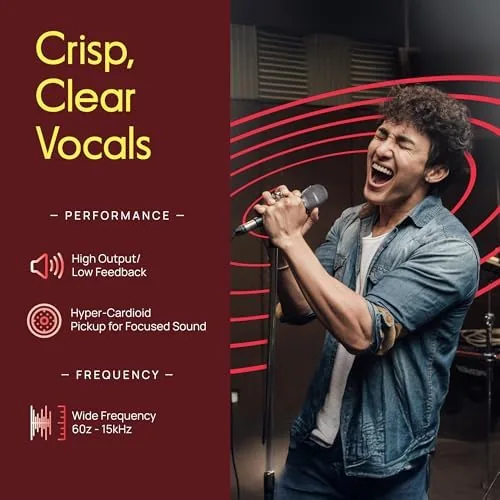Close look at the Pyle 3 Piece Professional Dynamic Microphone Kit Cardioid Unidirectional Vocal build quality