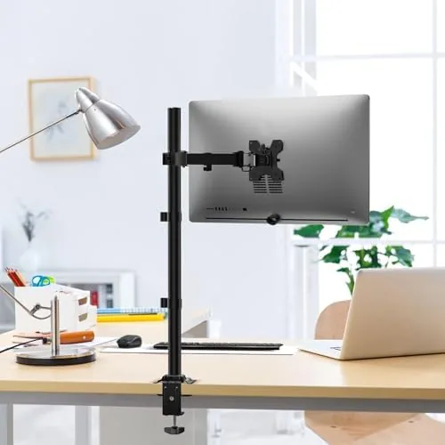Close look at the WALI Tall Monitor Arm Mount for Desk for 13-34 inch build quality