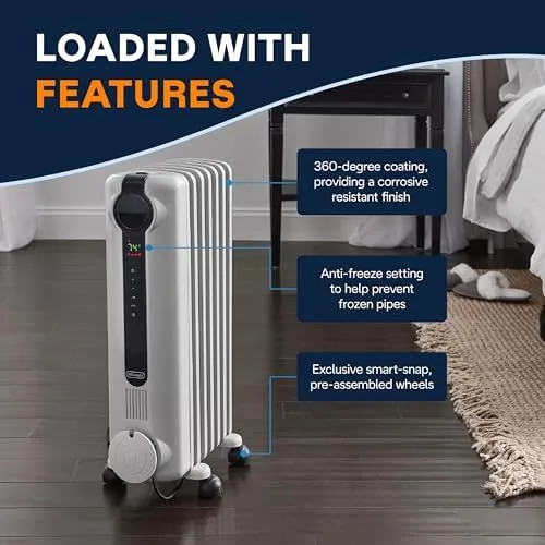 Comparison of the Radia S with a basic radiator and a fan heater
