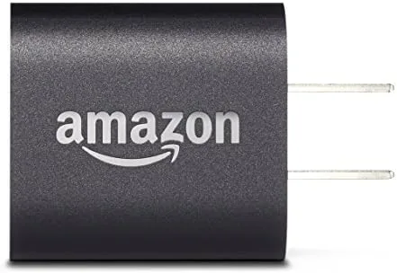 Amazon 5W charger connected to a Kindle eReader charging