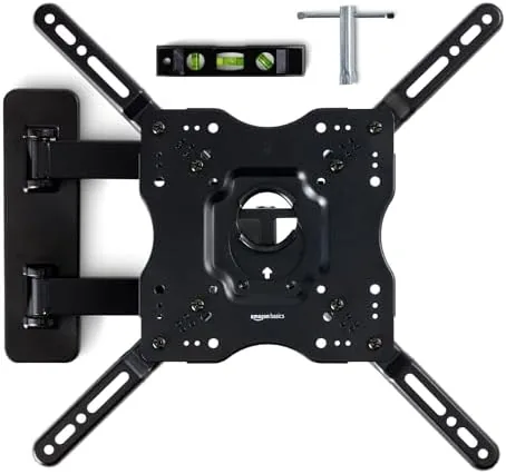 Amazon Basics Full Motion Articulating TV Wall Mount, with Swivel and Tilt, for 26" Review: Tested and Rated