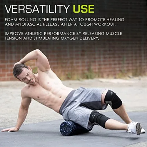 Another view of the ProsourceFit High Density Foam Rollers 12 - inches long, Firm
