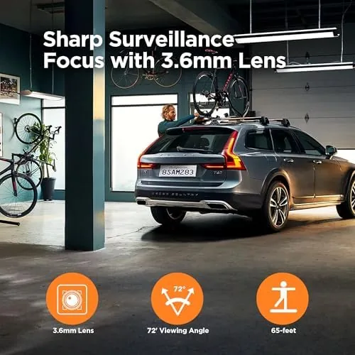 The TIGERSECU 2MP Metal Long Range Security Camera for TVI/CVI/AHD/CVBS DVRs in real use