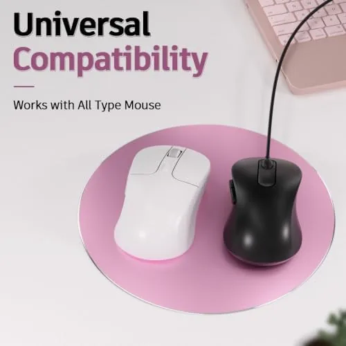 The ProElife Aluminum Metal Mouse Pad Mice Mat 8.66 in (Round in real use