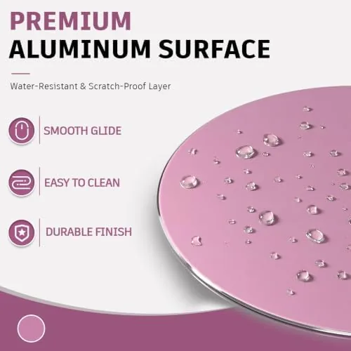 Another view of the ProElife Aluminum Metal Mouse Pad Mice Mat 8.66 in (Round
