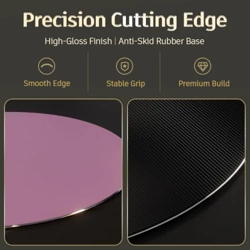 The ProElife Aluminum Metal Mouse Pad Mice Mat 8.66 in (Round compared in context