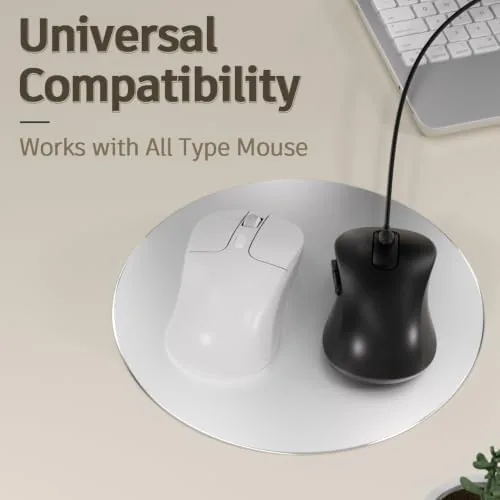 The ProElife Aluminum Metal Mouse Pad Mice Mat 8.66 in (Round in real use