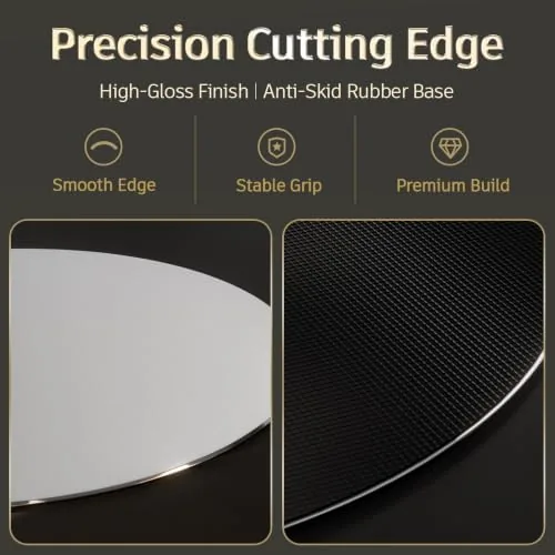 The ProElife Aluminum Metal Mouse Pad Mice Mat 8.66 in (Round compared in context