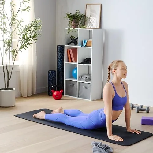 The Amazon Basics Extra Thick Exercise Yoga Mat with Carrying Strap compared in context