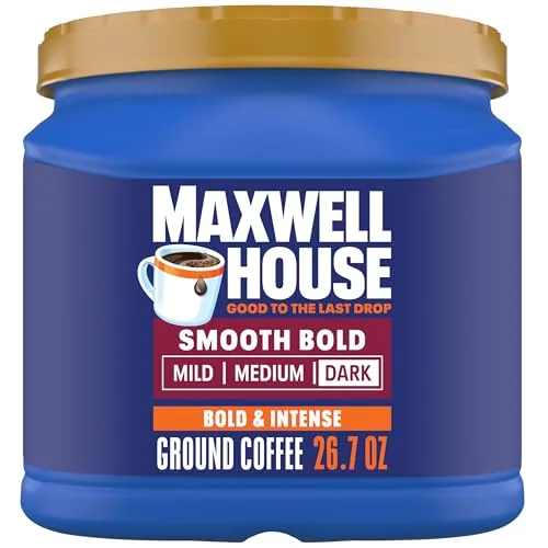Maxwell House Smooth Bold Dark Roast Ground Coffee Review: The Everyday Canister