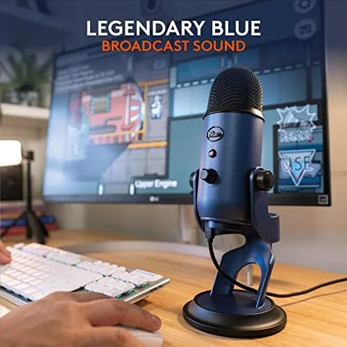 Close up of the pickup pattern selector on the Blue Yeti