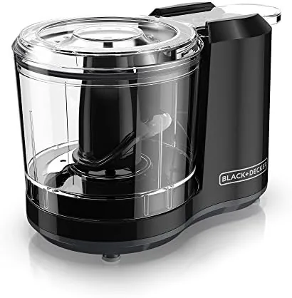 Assembled BLACK+DECKER 1.5-cup chopper sitting on a kitchen countertop