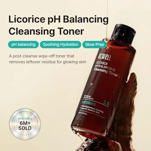 Close look at the ACWELL Licorice pH 5.5 Balancing Cleansing Toner - Alcohol-Free Korean build quality