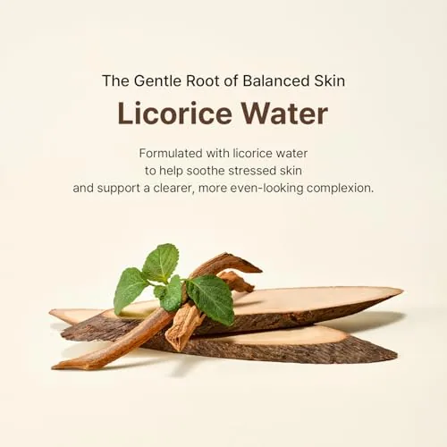 The ACWELL Licorice pH 5.5 Balancing Cleansing Toner - Alcohol-Free Korean in real use