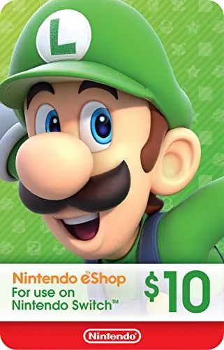 Nintendo eShop gift card digital code shown in a delivery email