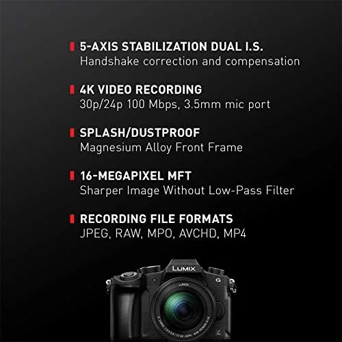 Close look at the Panasonic LUMIX G85 4K Digital Camera, 12-60mm Power O.I.S. Lens build quality