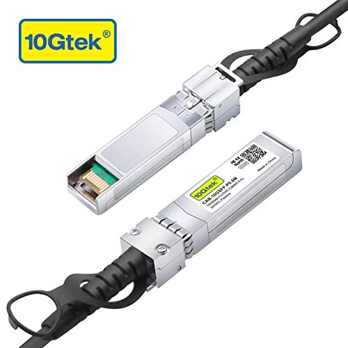 Close look at the 10Gtek SFP+ DAC Twinax Cable, 10G SFP+ to SFP+ Direct build quality