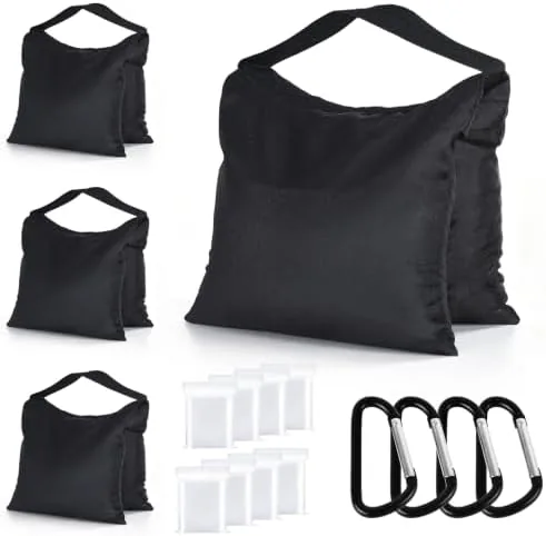 ABCCANOPY Photography Sandbag for Video Stand 4 Packs,Black(No Sand) | Heavy Duty Weight Bags Review: Tested and Rated