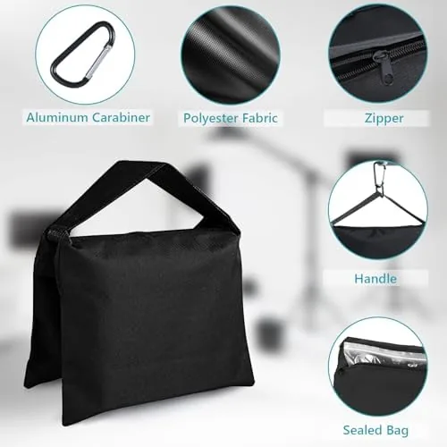 The ABCCANOPY Photography Sandbag for Video Stand 4 Packs,Black(No Sand) | in real use