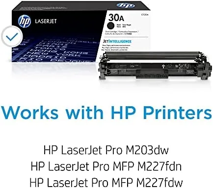 Close look at the HP 30A Black Toner Cartridge | Works LaserJet Pro M203 build quality