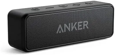 Anker Soundcore 2 Bluetooth speaker on a wooden table