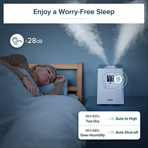 Another view of the Levoit Humidifiers for Bedroom Large Room Home, Warm and Cool