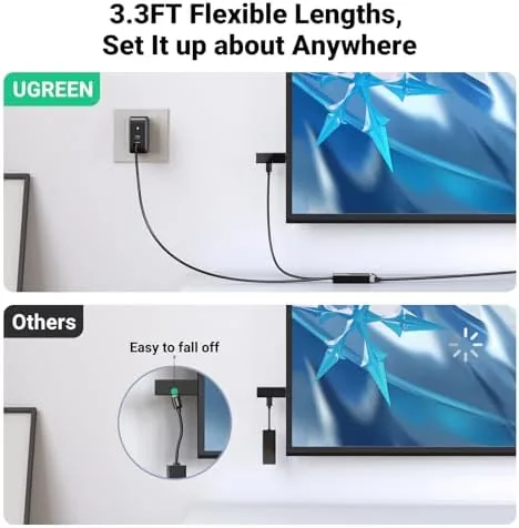 Another view of the UGREEN Ethernet Adapter for Fire TV Stick, Micro USB to