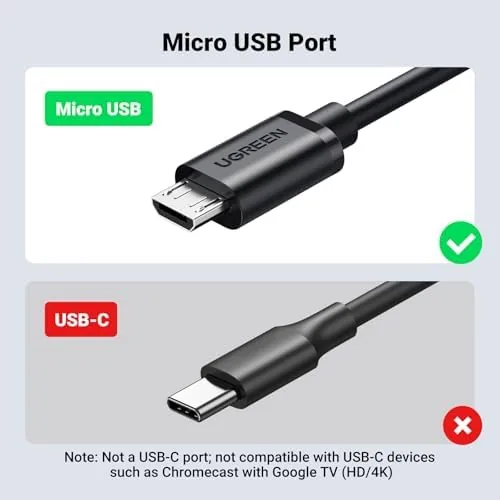 The UGREEN Ethernet Adapter for Fire TV Stick, Micro USB to compared in context