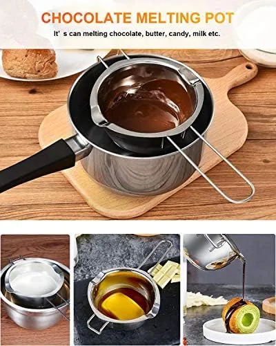 Comparison of the double boiler with a microwave bowl and an electric melter