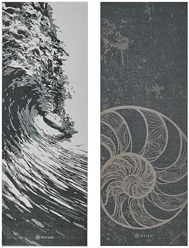 Close look at the Gaiam Yoga Mat - Premium 6mm Print Reversible Extra Thick build quality