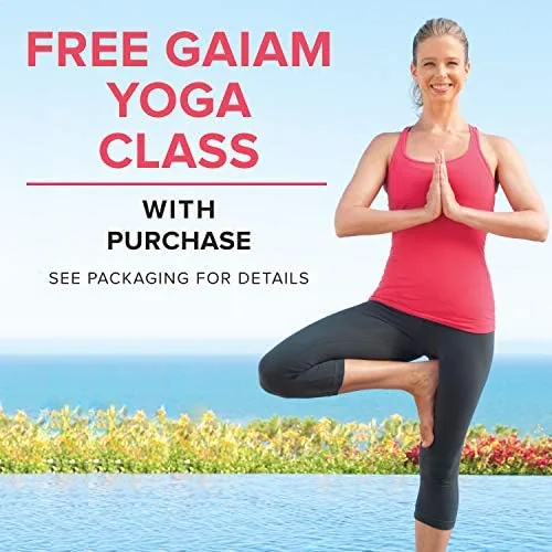 The Gaiam Yoga Mat - Premium 6mm Print Reversible Extra Thick compared in context