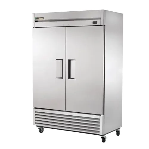 Front view of the True T-49-HC reach-in solid swing door refrigerator