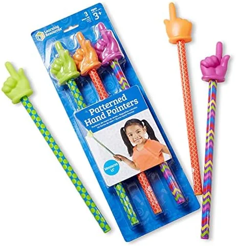 Learning Resources 15" Patterned Hand Pointers, Set of 3 Review: Tested and Rated