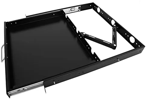 1U Rack Mount Sliding Keyboard Tray Cantilever for Server Data Network Rack | Properly Review: Tested and Rated