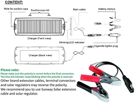 Testing the Car Battery Trickle Charger & Maintainer 12V Solar Panel Power over two weeks