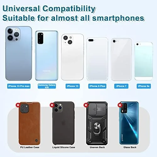 Another view of the SHANSHUI Card Holder for Phone, Adhesive Phone Wallet Credit ID
