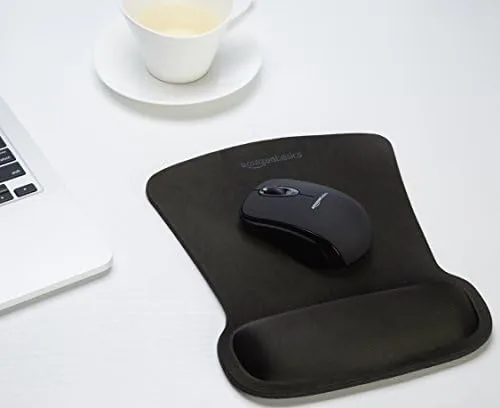 The Amazon Basics Ergonomic Mouse Pad with Wrist Support for Pain compared in context