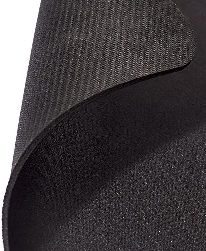 The Amazon Basics Square Mouse Pad, Cloth with Rubberized Base, Standard in real use
