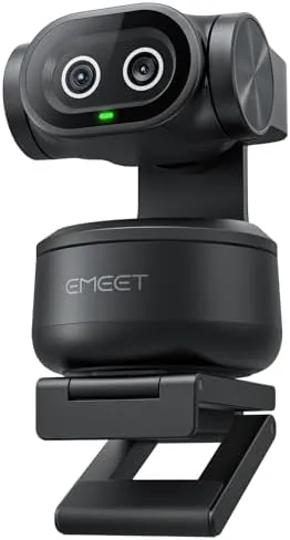 Overview of the EMEET PIXY Dual-Camera AI-Powered PTZ Camera 4K, AI Tracking |