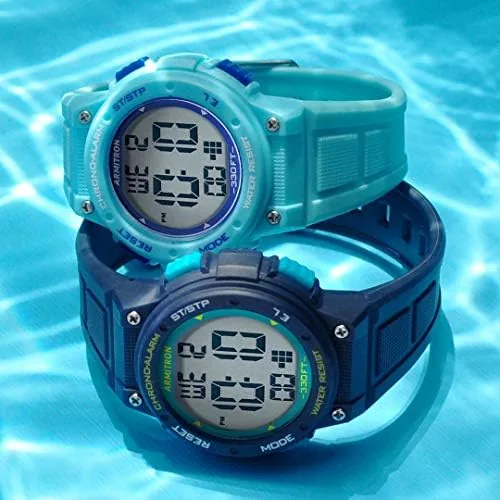 The Armitron Sport Women's Digital Chronograph Resin Strap Watch in real use
