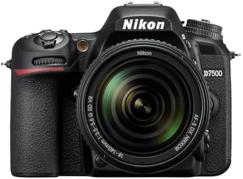 The D7500 recording with the tilting screen in the low angle position