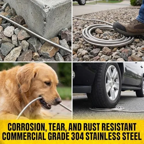 The BIONIC STEEL 25 Ft Metal Garden Hose with Sprayer Nozzle compared in context