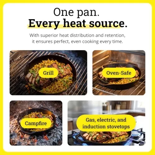 Cornbread baked in the Lodge cast iron pan cut into slices on a cutting board