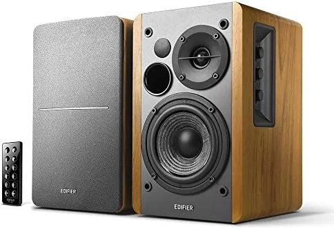 The Edifier R1280DB Powered Bluetooth Bookshelf Speakers - Optical Input in real use