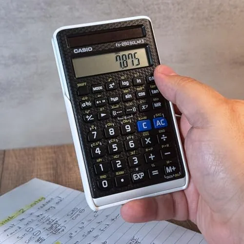 The Casio fx-260 Solar II Scientific Calculator, 10-Digit Display | Fraction compared in context