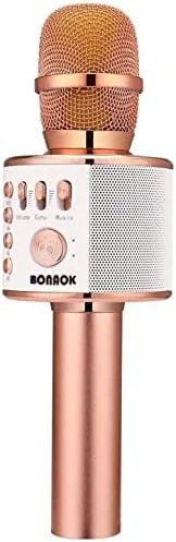 Overview of the BONAOK Wireless Bluetooth Karaoke Microphone,3-in-1 Portable Handheld Karaoke Mic Speaker