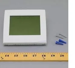 Close up of the touchscreen display showing temperature and mode